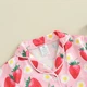 Дитяча літня піжама для дівчаток Sleepwear Strawberry, Рожевий, 90 см - зображення 4