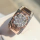 Двухцветное кольцо Цветочная симфония 18 - изображение 7