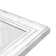 Дзеркало «MARCO DECOR - 7024–284-K» 65х175 см. Текстура біла із сріблястим - изображение 4