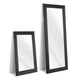 Дзеркало «MARCO DECOR - 8731P-101-graf» 65х175 см. Чорне з патиною - изображение 3
