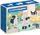 Klocki konstrukcyjne Clicformers Black and white friends 3 w 1 79 elementy (8809465535742) - obraz 1