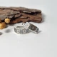 Серебряные серёжки (пара) серьги Вышиванка с Белыми камнями черненное серебро 925 5016ч 4.10г - изображение 1