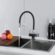 Смеситель гибкий для кухни под фильтр Gappo G4395-60 хром/черный - изображение 2