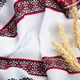 Ткань декоративная Анастасия с орнаментом красно-черная, этнический узор м.п. - изображение 3