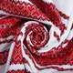 Ткань декоративная Анастасия с орнаментом ярко-красная, этнический узор м.п. - изображение 1