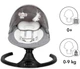 Дитячий музичний заколисуючий шезлонг-гойдалка Kidwell Luxi dark melang/black - изображение 7