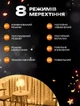 Гірлянда світлодіодна штора на вікно новорічна 3х2 метри 250Led тепле свічення золотий колір AEG + ПОДАРОК Блок живлення - зображення 4