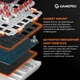 Клавиатура механическая проводная GamePro MK160B Hot-Swap Red Swich 75% RGB Black - изображение 8