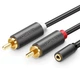 Переходник-разветвитель UGREEN AV102 3.5mm F / 2RCA M 25см (10561) - изображение 1