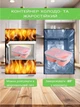 Ланч бокс на 3 секции со столовым прибором складной Collapsible Silicone 5800 1100 миллилитров Розовый - изображение 4