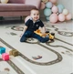 Термоковрик для детей 180*150 см термо коврик детский TermoKids складной развивающий двухсторонний игровой для ползания детские термоковрики для развития водонепроницаемый для детской кухни гостиной на природу модель H - изображение 5