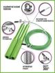 Скакалка скоростная для кроссфита на подшипниках спортивная SP-Sport Green - изображение 2