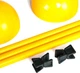 Барьер для бега с регулируемой высотой Europaw 1.5 м желтый europaw770 - изображение 4