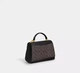 Cумка женская кожаная Coach Eliza Top Logo Brown Black SH826519 - изображение 2