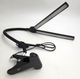 Светодиодная LED настольная USB лампа гибкая на прищепке 2 плафона UKC XSD 919 черный - изображение 2