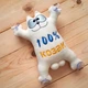 М'яка іграшка Кіт Гарфілд на присосках "100% козак" 28 см Білий (0311) - зображення 3