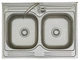 Мойка с тумбой 8060 двойная люкс титан + Смеситель из нержавеющей стали AquaMill ARCO - изображение 5
