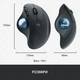Мышь компьютерная Logitech Ergo M575 Bluetooth Graphite черного цвета - изображение 2