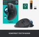 Мышь компьютерная Logitech Ergo M575 Bluetooth Graphite черного цвета - изображение 4