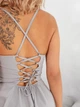 Сарафан с открытой спиной K5 fashion 1909/9 46-48 светло - серый - изображение 2
