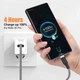 Кабель швидкого заряджання USB TYPE-C (1,5 метра, сірий, 5 А) з можливістю передачі даних. - зображення 4