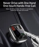 Автомобильный FM-трансмиттер (FM-модулятор) Baseus Fresh-2025 Bluetooth 5.0 MP3 c быстрой зарядкой QC4.0 PD3.0 2USB+Type-C и вольтметром - изображение 9