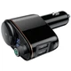 Автомобильный вольтметр + Зарядка 2-USB (3.4А) + Bluetooth FM MP3 – автокомплекс Baseus Locomotive Black - изображение 5