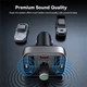 Автомобільний FM-трансмітер (FM-модулятор) Baseus T-Complex S-09 Pro (Bluetooth 5.3/USB) з функцією зарядного пристрою Type-C 18W (PD) 2-USB (2.4А) та вольтметром, чорний - зображення 10