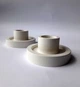 Подсвечник из гипса ручной работы (под белый мрамор) - изображение 4