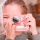 Детская цифровая фото-видео камера c моментальной печатью HOCO Dual lens children printing camera DV200 pink - изображение 2