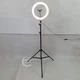 Кільцева LED лампа зі штативом 2м RING FILL LIGHT 30см свтлодіодна від USB селфі кольцо - QX-300T - зображення 4
