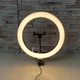 Кільцева LED лампа зі штативом 2м RING FILL LIGHT 30см свтлодіодна від USB селфі кольцо - QX-300T - зображення 9