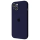 Чехол силиконовый с защитой камеры Wave Silicone Case Camera Protection для Apple iPhone 13 midnight blue - изображение 1