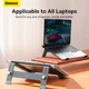 Подставка для ноутбука планшета складная алюминиевая Baseus UltraStable Series с регулировкой высоты - изображение 6