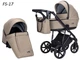 Універсальна багатофункційна дитяча коляска 2 в 1 Angelina FIBI SENSE Eco FS-17 Коричнева - зображення 2