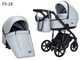 Детская универсальная коляска 2 в 1 Angelina FIBI SENSE Eco FS-16 Серая - изображение 2