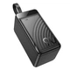 Павербанк HOCO J123D Power Bank 90000mAh/22.5W/333Wh/3USB/Type-C/Lightning/QC3.0+PD3.0 с фонариком Black - изображение 6