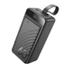 Павербанк HOCO J123C Power Bank 60000mAh/22.5W/222Wh/3USB/Type-C/Lightning с быстрой зарядкой QC3.0+PD3.0 Black - изображение 1