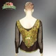 Блуза жіноча "Золотий сад" Michal Negrin з кристалами Swarovski, мереживом, вишивкою та квітковим принтом, ручна робота (р-M) - зображення 4
