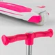 Детский самокат - трансформер 2-в-1 с подсветкой Best Scooter до 60 кг белый с розовым JS-41008/63204 - изображение 7