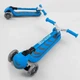 Самокат детский четырехколесный складной с подсветкой Best Scooter MAXI до 60 кг голубой Y-00180 - изображение 6