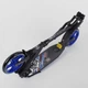 Самокат двухколесный алюминиевый складной Best Scooter Scratch колёса 200 мм черный с синим 73193 - изображение 5