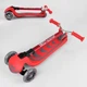 Самокат детский четырехколесный складной с подсветкой Best Scooter MAXI до 60 кг красный Y-00325 - изображение 5