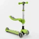 Детский самокат - трансформер 2-в-1 складной с подсветкой Best Scooter до 60 кг салатовый Т-07196 - изображение 1