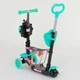 Детский самокат - трансформер 5 в 1 с подсветкой Best Scooter Божья коровка 43702 бирюзовый - изображение 6