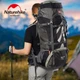Туристический рюкзак Naturehike на 70 литров, походный, трекинговый + алюминиевая рама, серо-черный - изображение 2