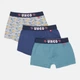 Набор детских трусов-боксеров 3 шт для мальчика Unco Boxer Y Pack3 98-104 см Bleu/All Over (ROZ6501018341) - изображение 1