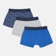 Набор детских трусов-боксеров 3 шт для мальчика Unco Boxer Y Pack3 98-104 см Bleu Unis (ROZ6501018343) - изображение 2