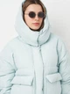 Пуховик зимний короткий женский Kram 23355 46 Голубой (ROZ6501102226) - изображение 4