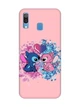 Матовий рожевий чохол на Samsung Galaxy A30 (2019) / A20 (2019) Стіч і Ангел (принт 391) - зображення 1